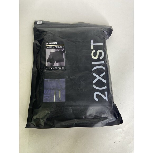 2xist Cotton Stretch 4 Piece Low Rise Trunks Boxer Briefs Underwear Mens Size M - Picture 3 of 4